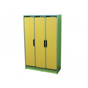 Three-door children wardrobe for a locker room